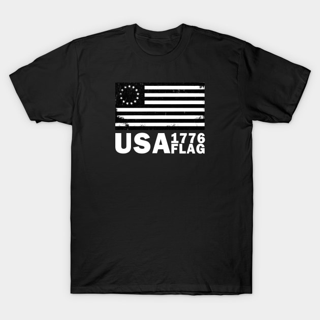 betsy ross flag T-Shirt by BeDesignerWorld